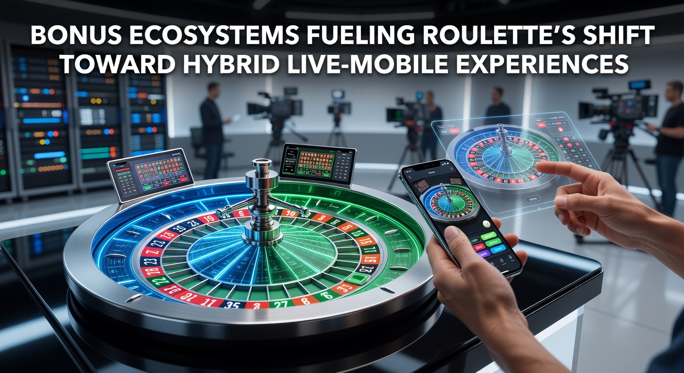 Roulette table blending live dealer action with mobile interface elements on a digital platform