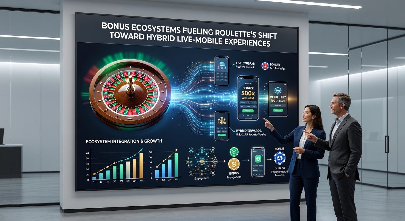 Mobile screen displaying live roulette stream alongside bonus balance and hybrid reward notifications