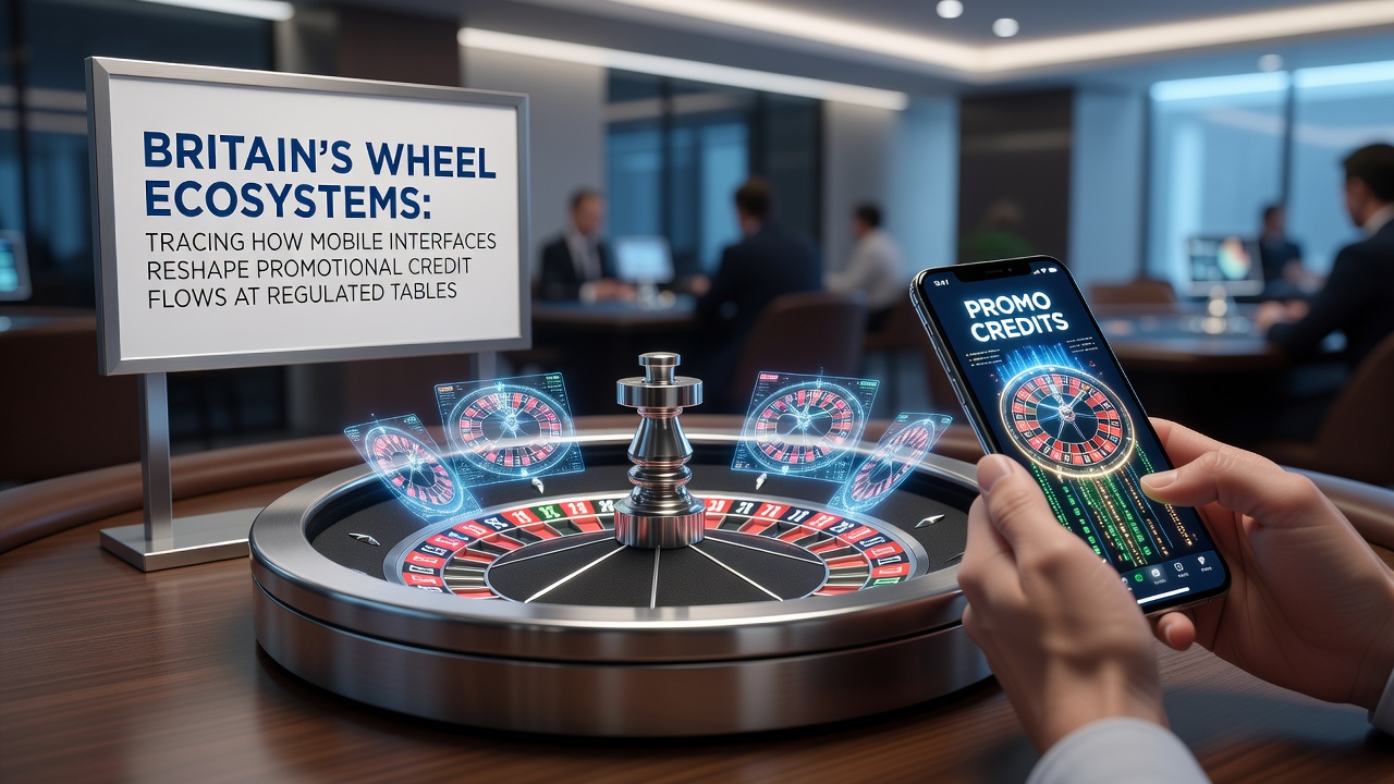 Mobile roulette interface displaying real-time promotional credit allocation at a regulated British table