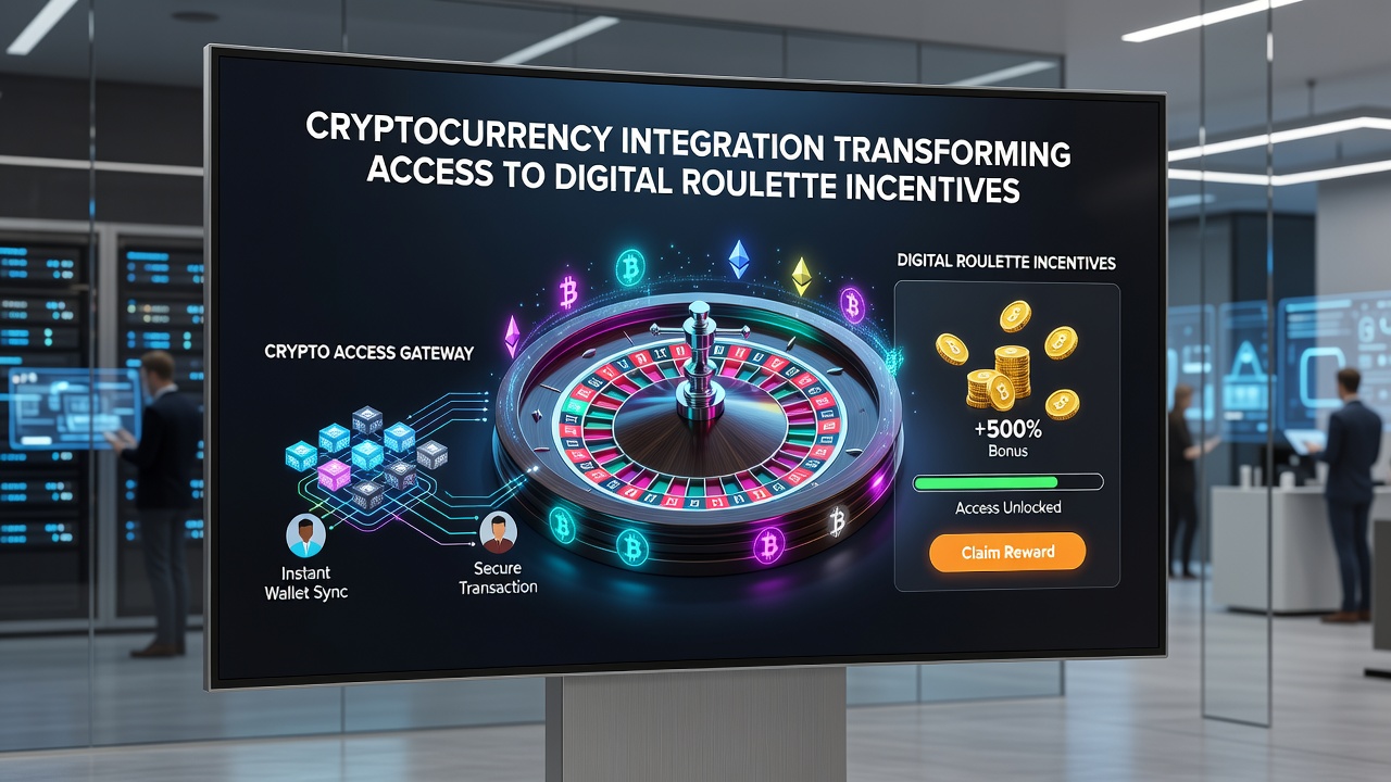 Mobile screen displaying live roulette game alongside cryptocurrency wallet transfer confirmation for a bonus credit
