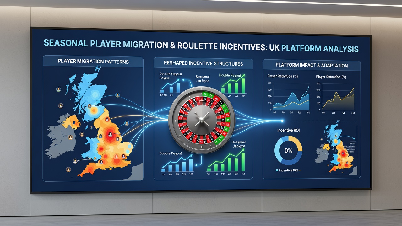 Data visualization of incentive changes due to player migration in UK online roulette