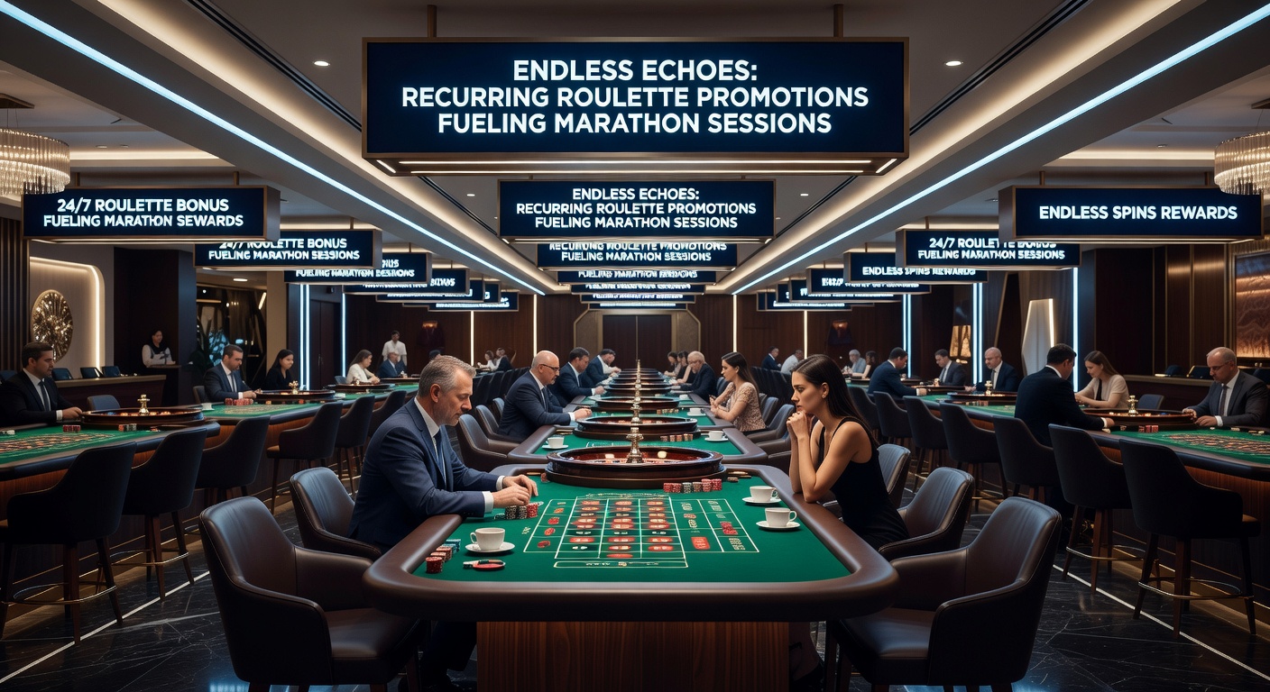 Casino player immersed in a prolonged roulette session on a laptop, with promotional banners highlighting cashback and reload offers