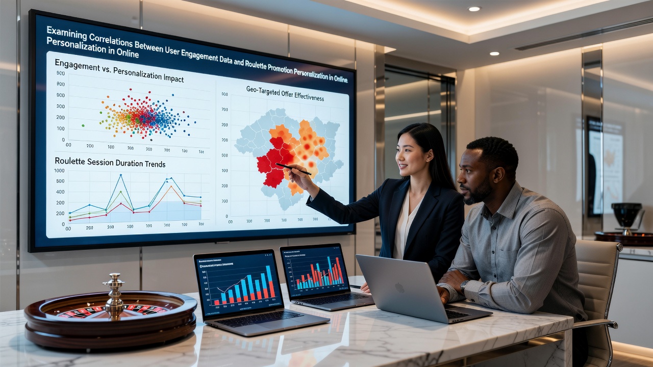 Visualization of data correlations between session metrics and tailored roulette bonus delivery