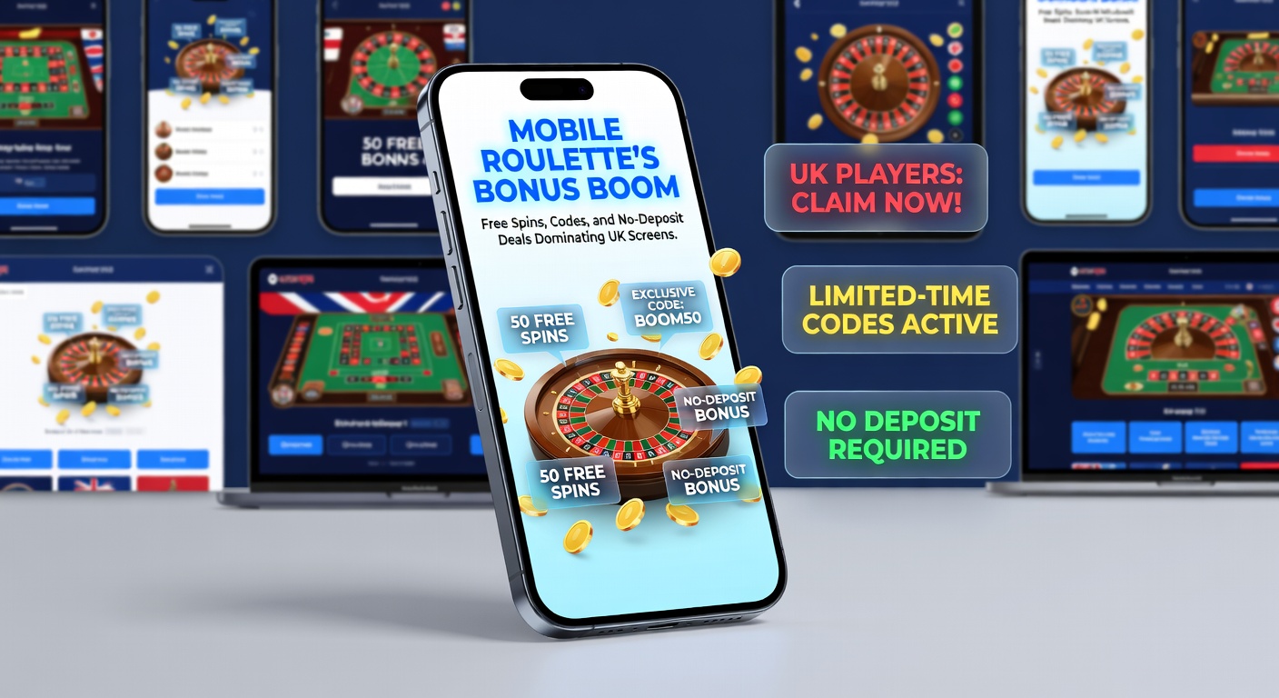 Close-up of a smartphone hand holding a device with roulette bonus code activation screen and free spins raining down on a digital wheel