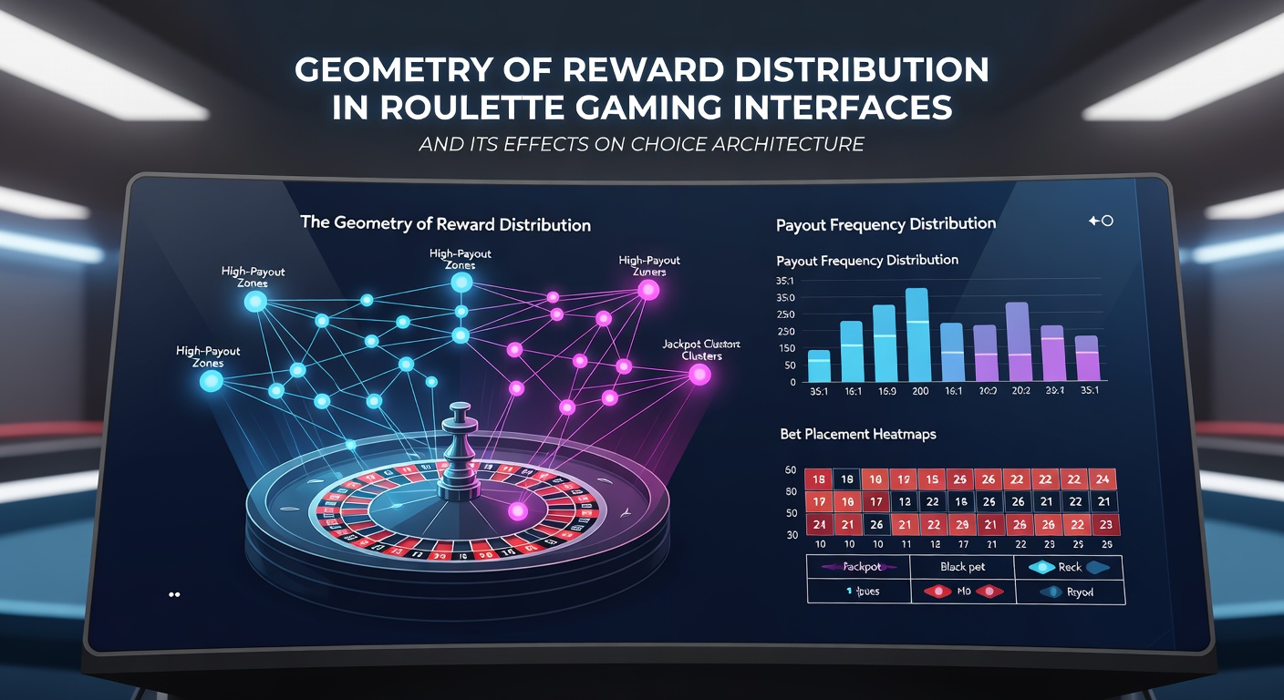 Detailed view of segmented reward geometry with player interaction heatmaps overlaid on roulette table interface