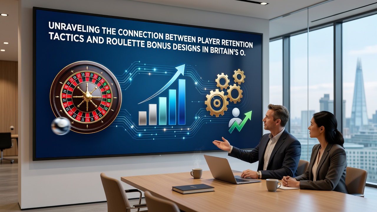 Mobile screen displaying layered roulette bonus tiers and player retention metrics