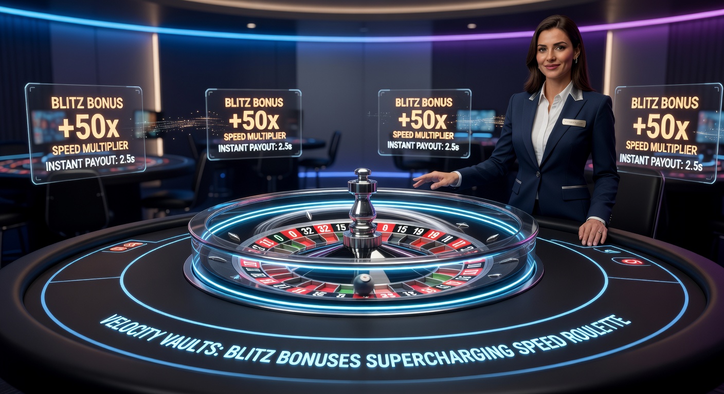 Dynamic live dealer speed roulette table with blitz bonus overlays flashing in high-velocity action